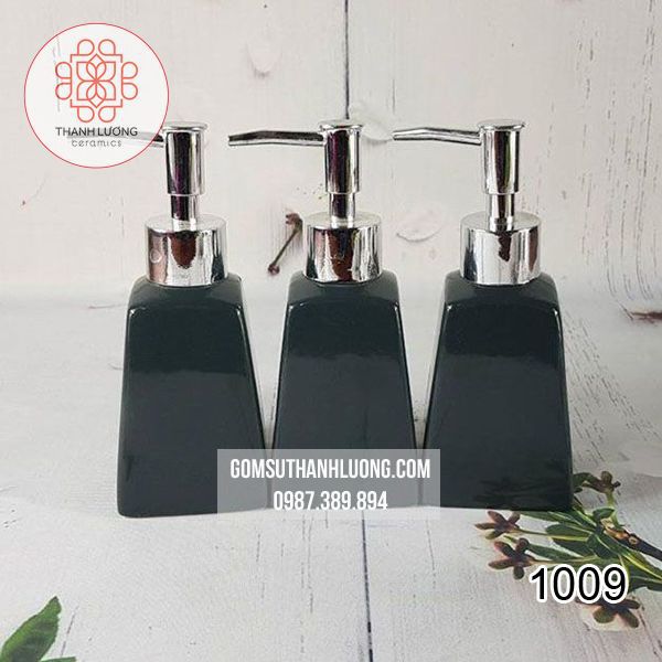 Bộ 3 Bình Sữa Tắm Dầu Gội Khách Sạn Dáng Thang- 1009