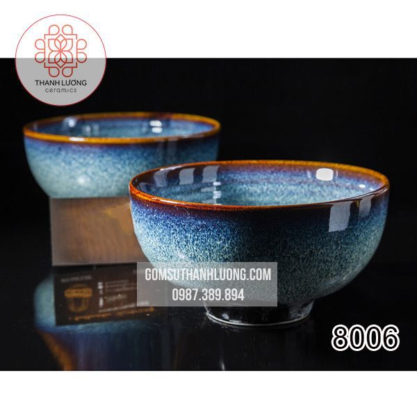 Tô Đựng Phở Men Hỏa Biến Bát Tràng -8006