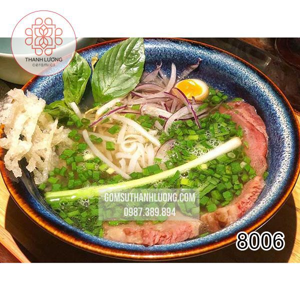 Tô Đựng Phở Men Hỏa Biến Bát Tràng -8006