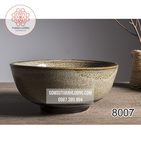 Tô Sứ Bán Phở Men Gấm Bát Tràng -8007