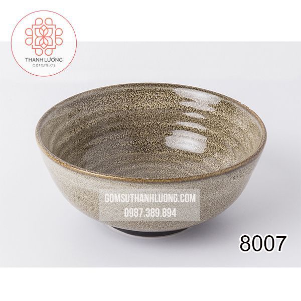 Tô Sứ Bán Phở Men Gấm Bát Tràng -8007