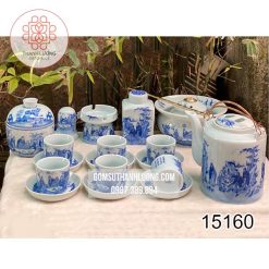 Bộ Ấm Tích Trúc Lâm Thất Hiền Đầy Đủ Phụ Kiện