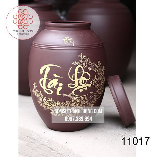 Chum Rượu Bát Tràng Phong Thủy 100L - 11017