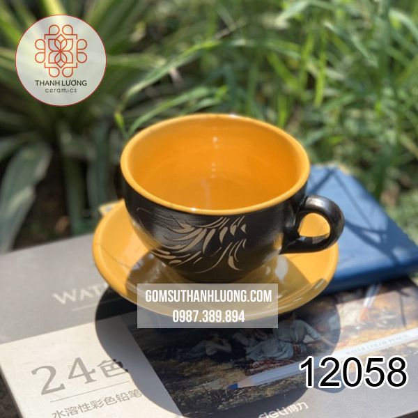 Cốc Cafe Sứ Men Màu Bát Tràng - 12058