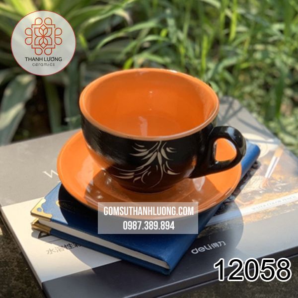 Cốc Cafe Sứ Men Màu Bát Tràng - 12058